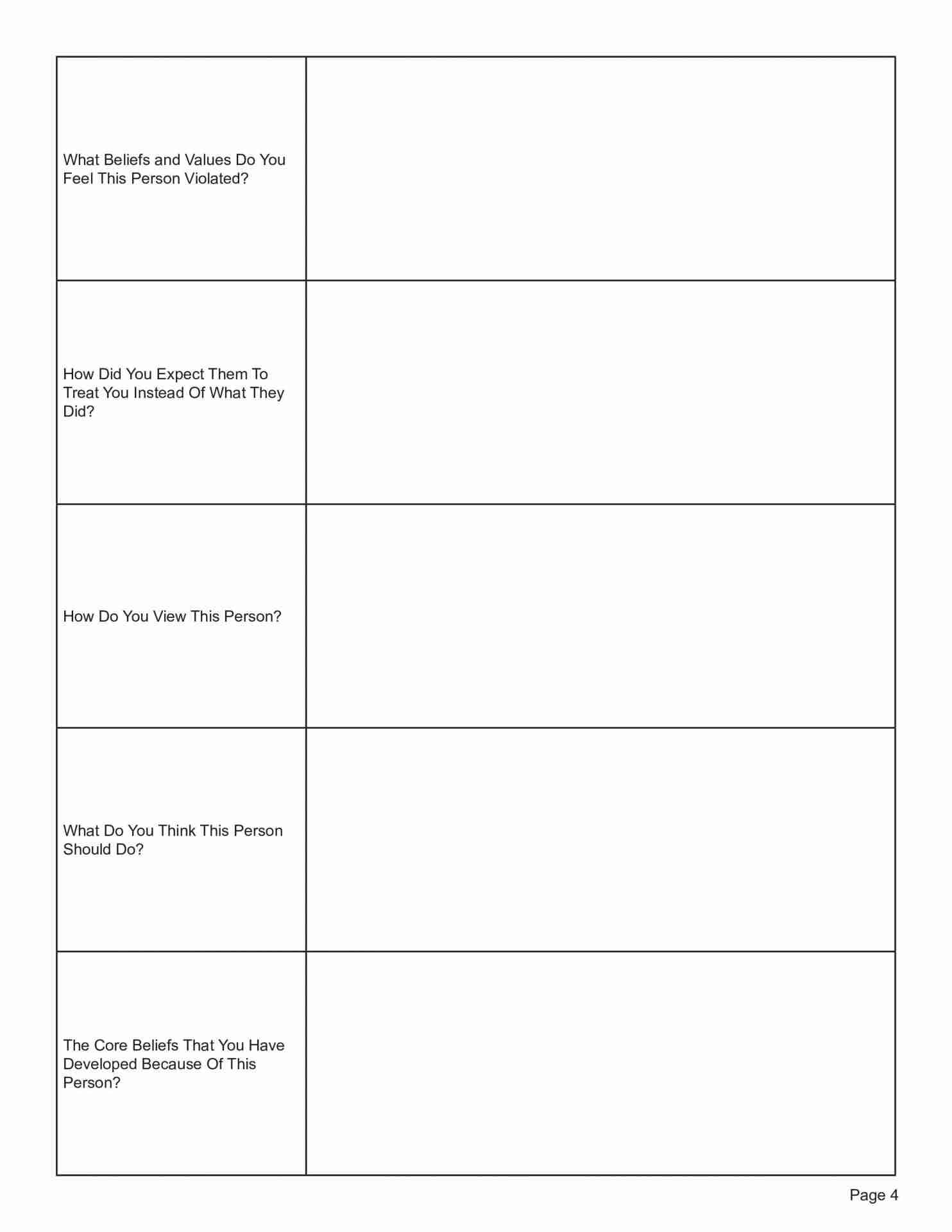 Letting Go Of Resentment Worksheet Editable Fillable Printable PDF TherapyByPro Letting Go Of Resentment Worksheet Editable Fillable Printable PDF TherapyByPro