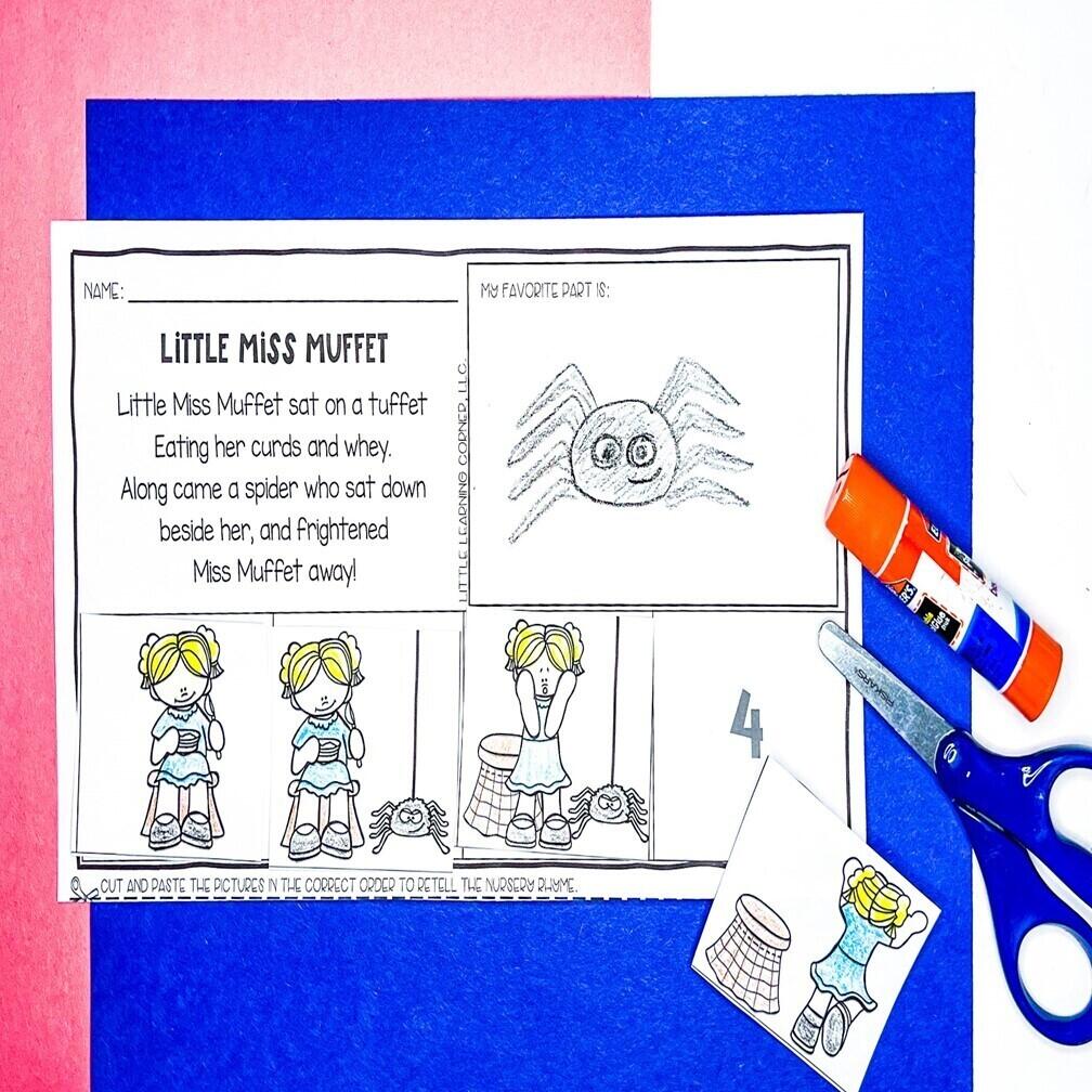 Little Miss Muffet Sequencing Little Miss Muffet Sequencing