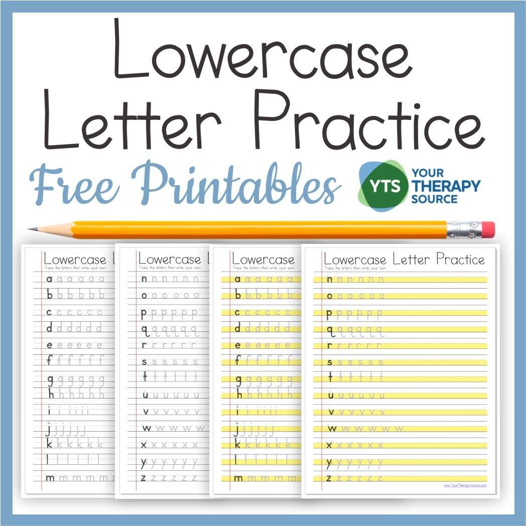 Lower Case Letters Printables FREE Your Therapy Source