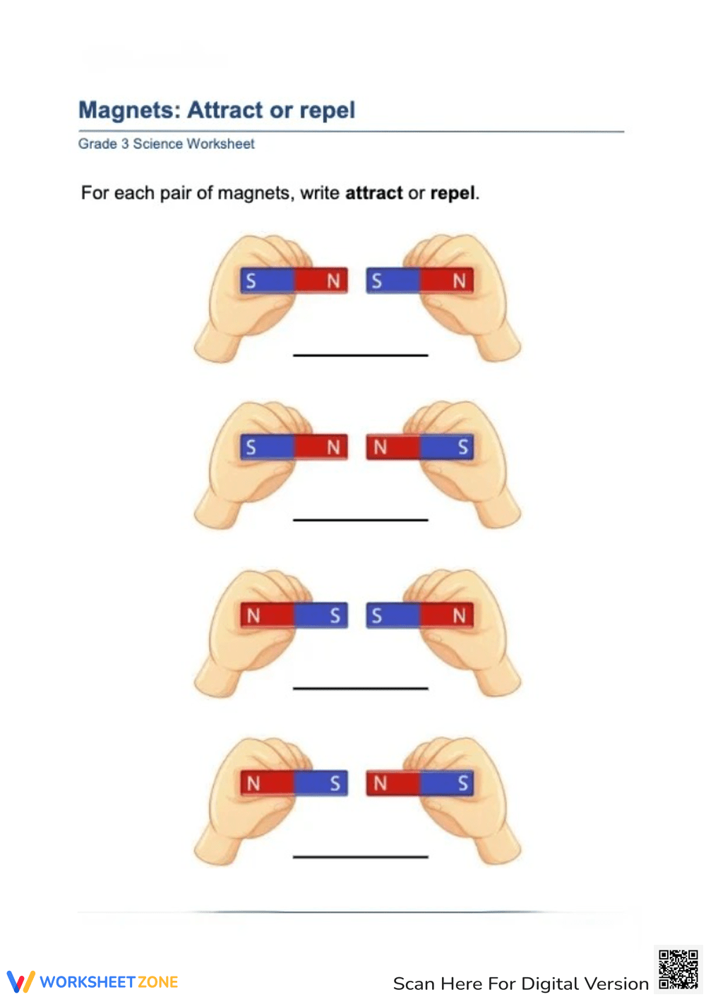 Magnetism Worksheets Printable Magnetism Worksheets Printable