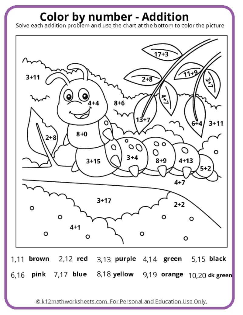 7th Grade Math End Of The Semester Coloring Worksheet