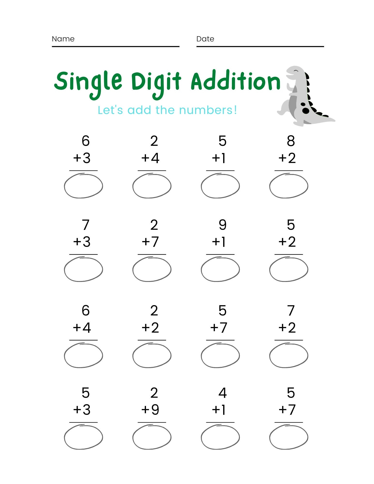 Math Worksheet Kindergarten First Grade Etsy Math Worksheet Kindergarten First Grade Etsy