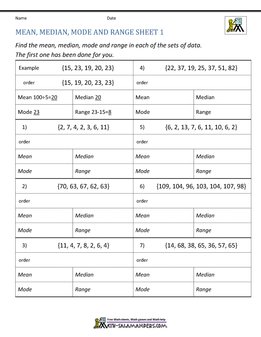 7th Grade Mathematical Expressions Statistics Amp Probability Worksheets For Free ArgoPrep