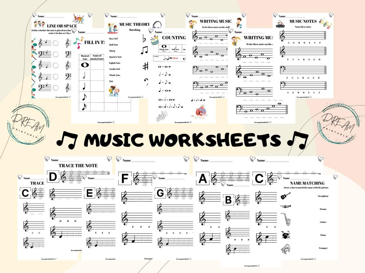 Music Worksheets Printable Worksheet Music Education Music Theory Homeschool Music Printable Music Lessons Piano Lessons Note Rhythm Etsy Australia