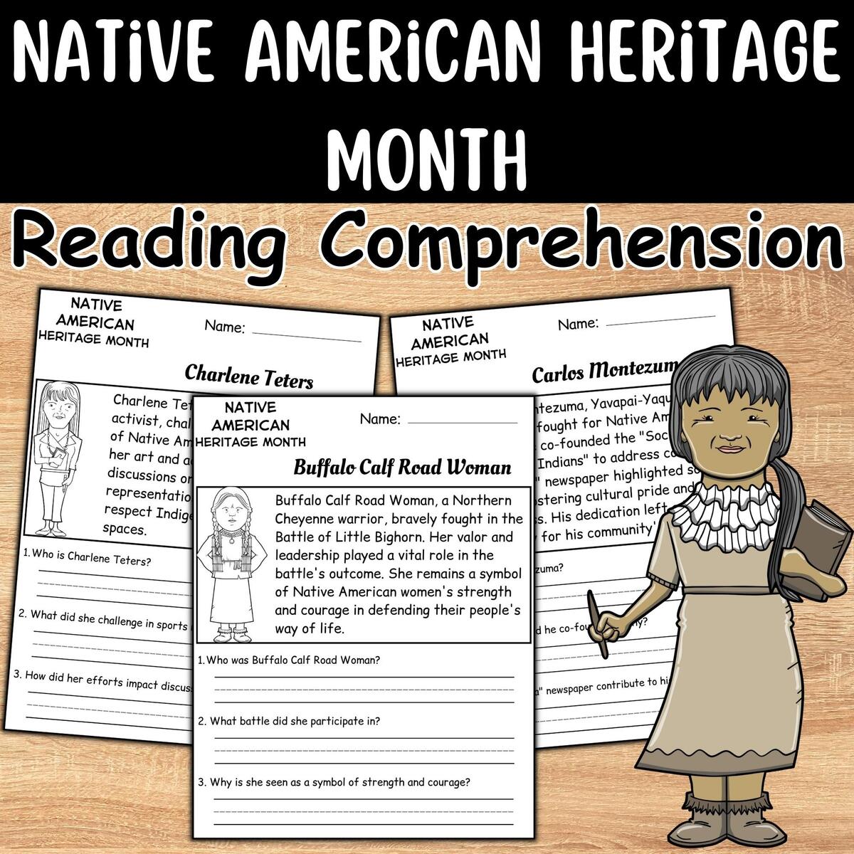 Native American Heritage Month Reading Comprehension Passages And Questions Made By Teachers