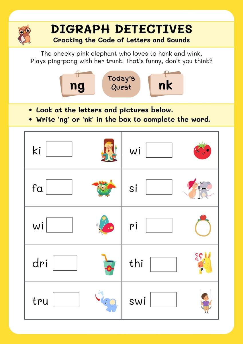 Page 7 Free And Customizable Phonics Templates Page 7 Free And Customizable Phonics Templates