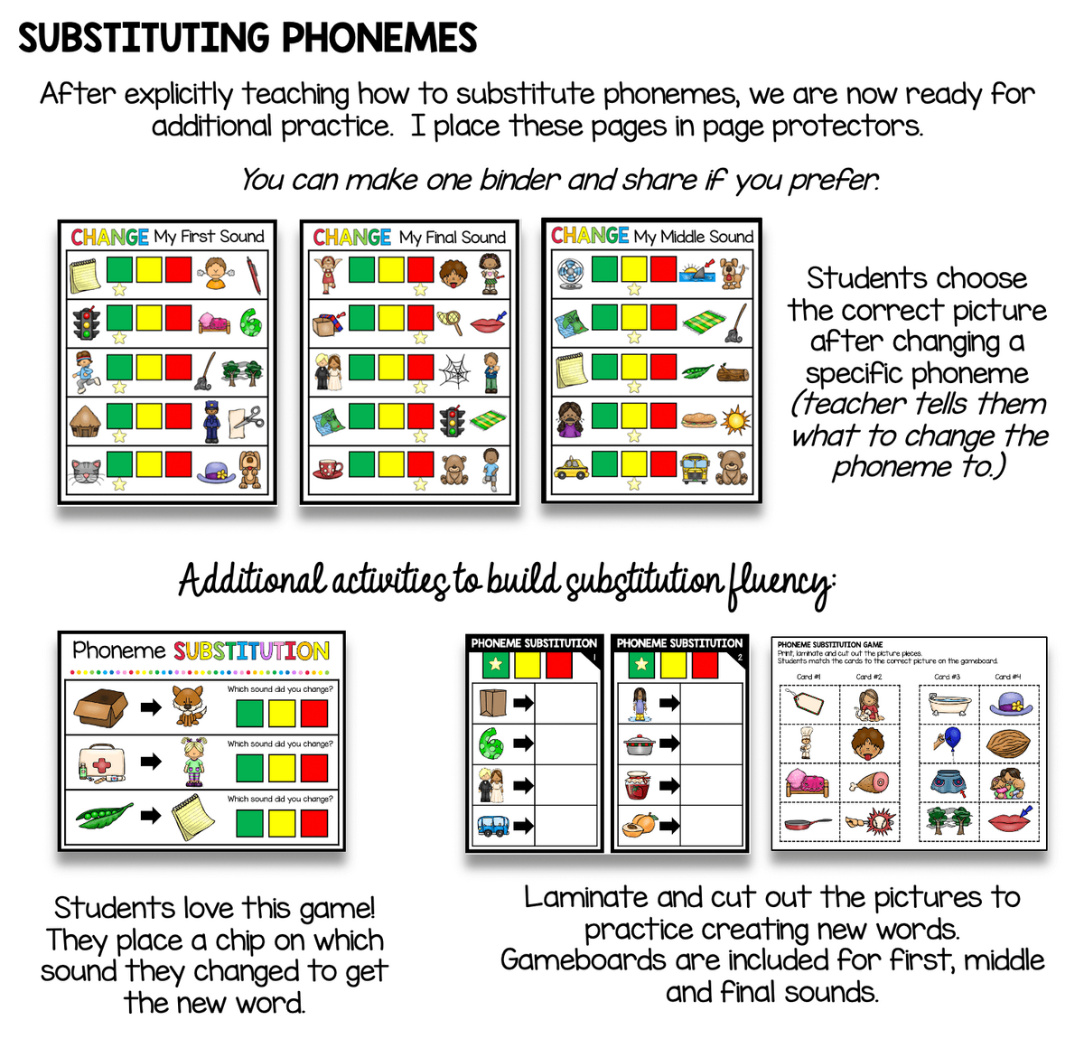 Phonemic Awareness In Pre K And Kindergarten FREEBIES Keeping My Kiddo Busy Phoneme Manipulation Activities For Small Groups Mrs Jump S Class