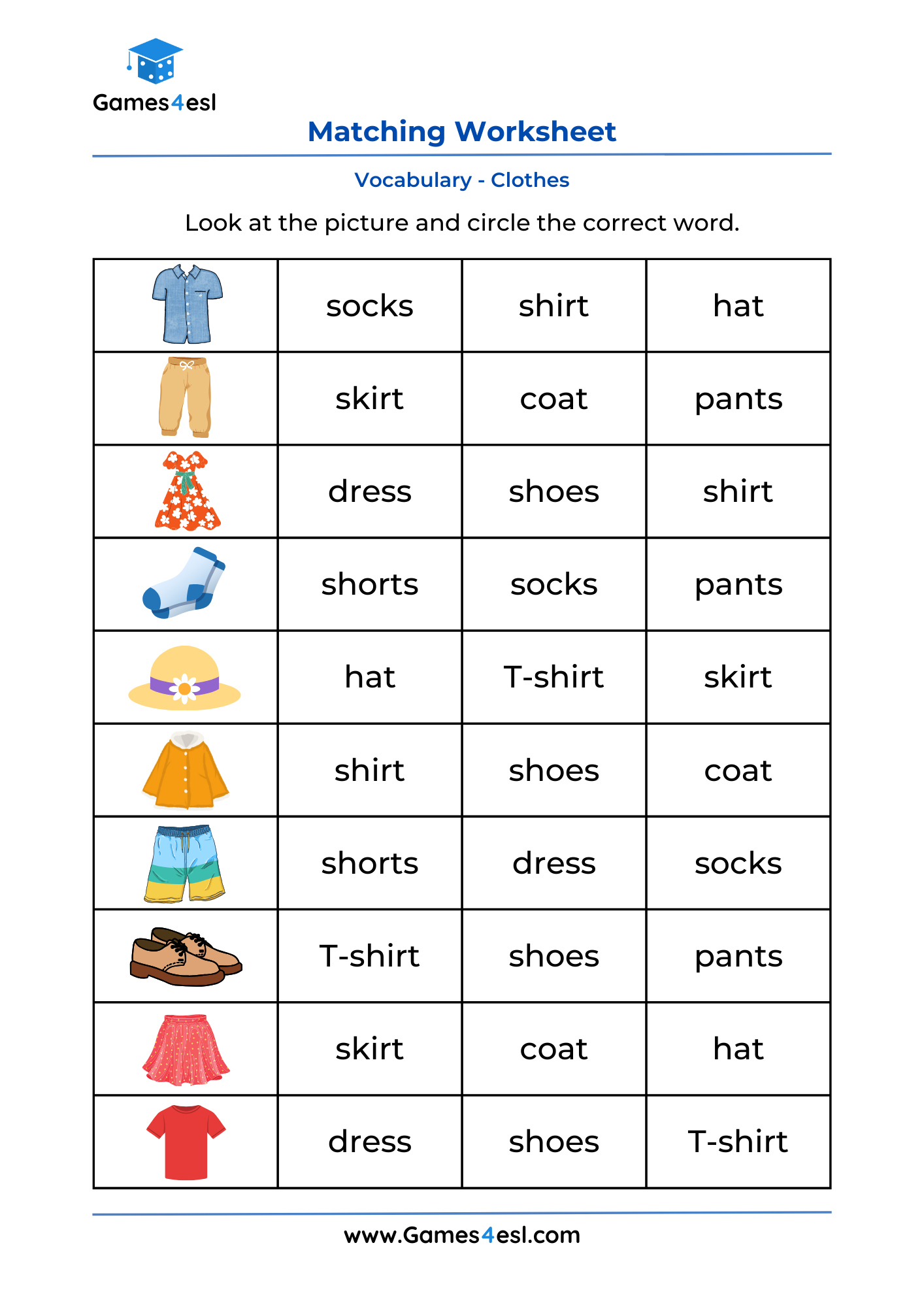 Match Words With Pictures Worksheet For Kindergarten Kidpid