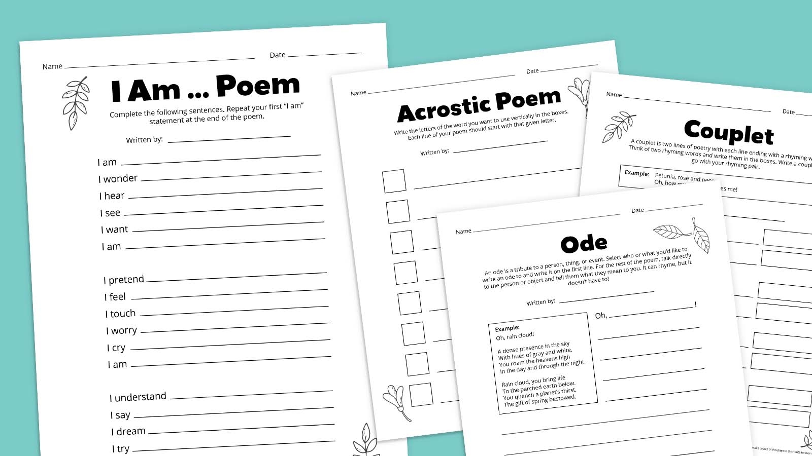 Poetry Analysis Worksheet And Bookmarks Free Printables We Are Teachers