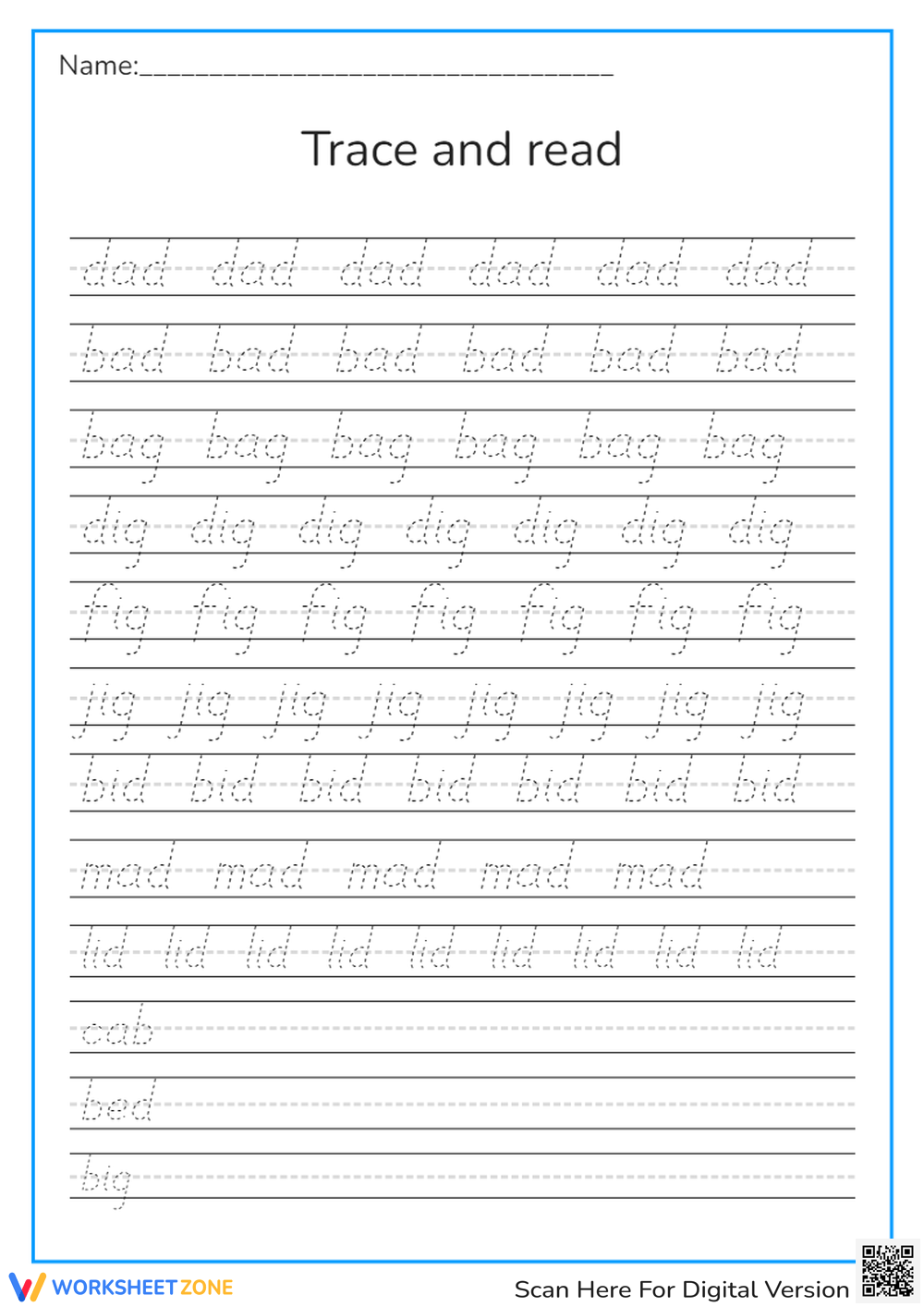 Printable 1st Grade Neat Handwriting Worksheets