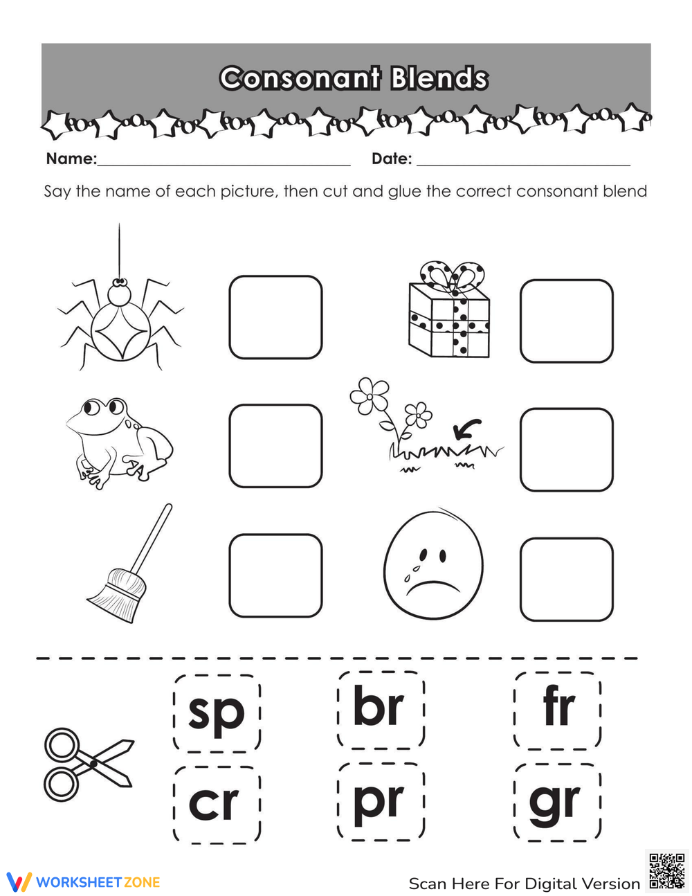 Printable Blends Worksheets