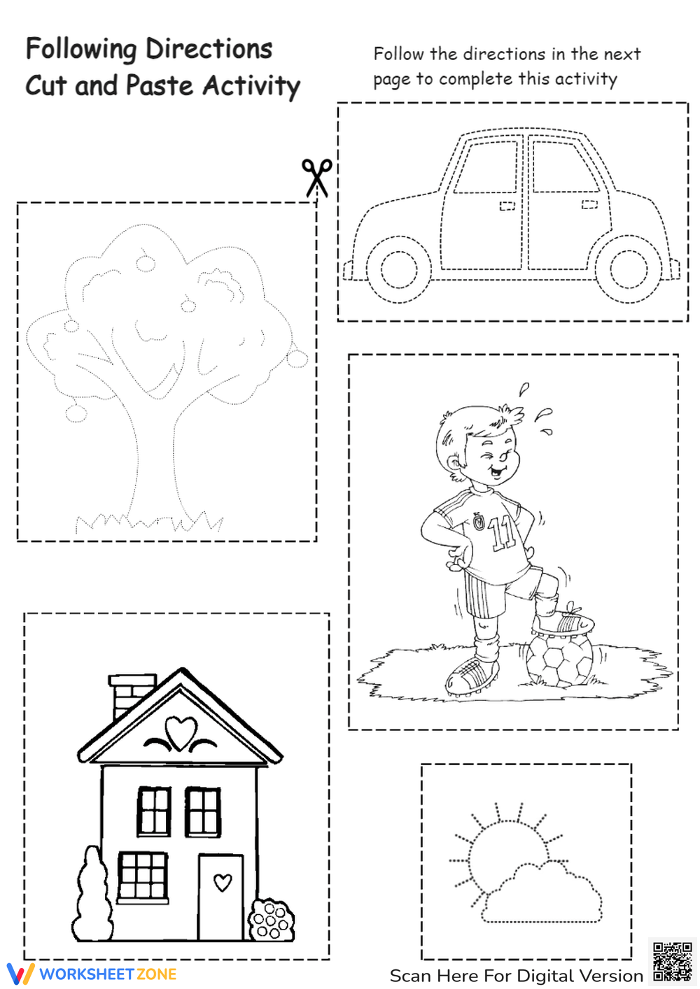 Printable Following Directions Worksheets
