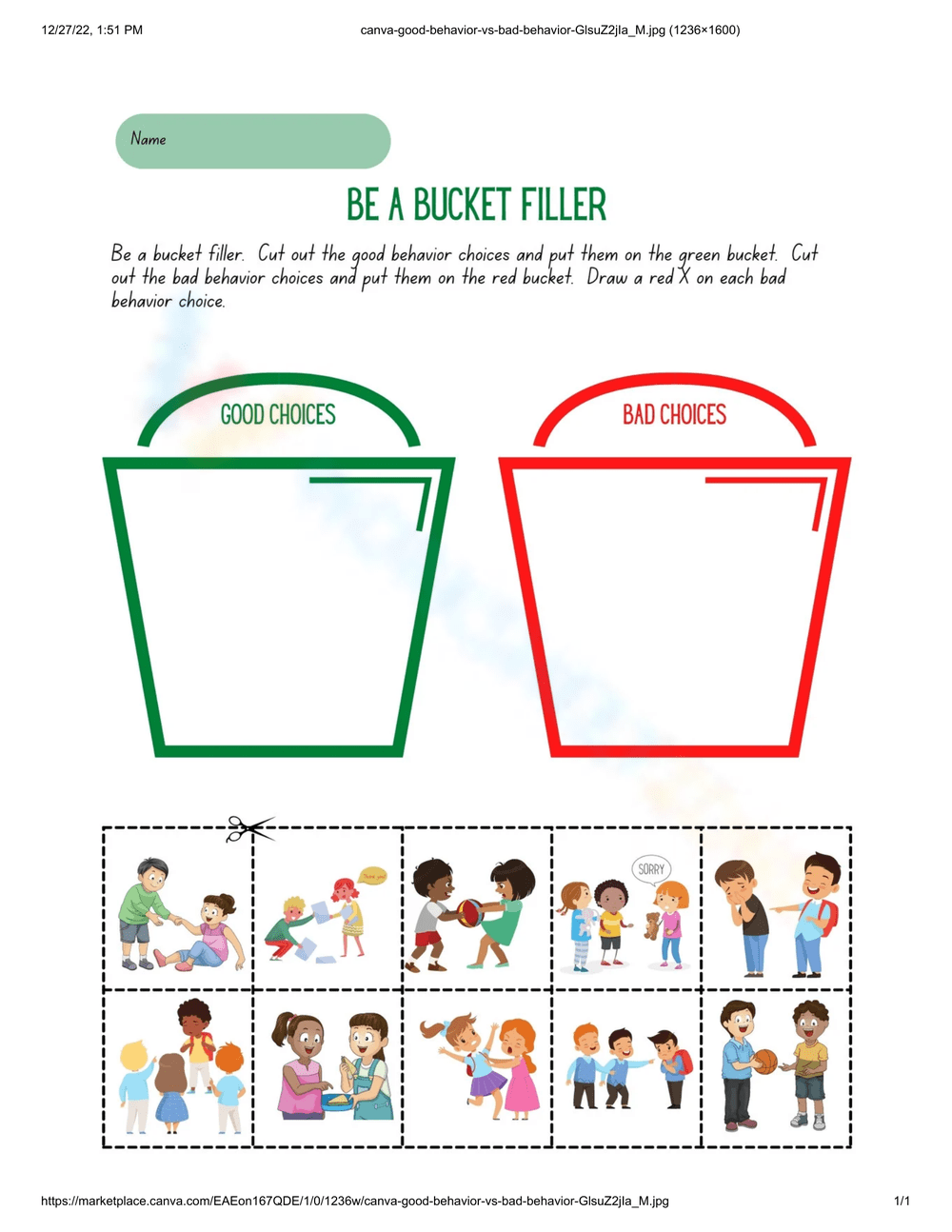 Printable Social Skills Worksheets
