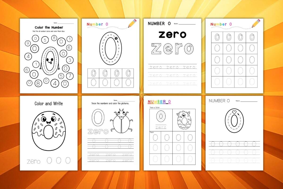 Printable Number 0 Worksheets 1 10 Number Tracing Preschool Worksheet Printable Handwriting Practice Made By Teachers