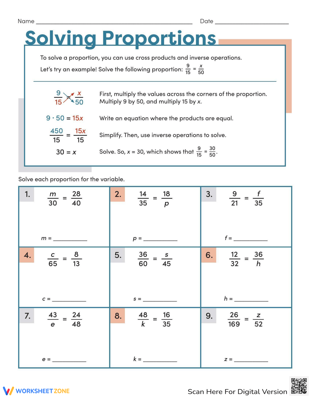 Printable Proportional Relationships Worksheets Printable Proportional Relationships Worksheets