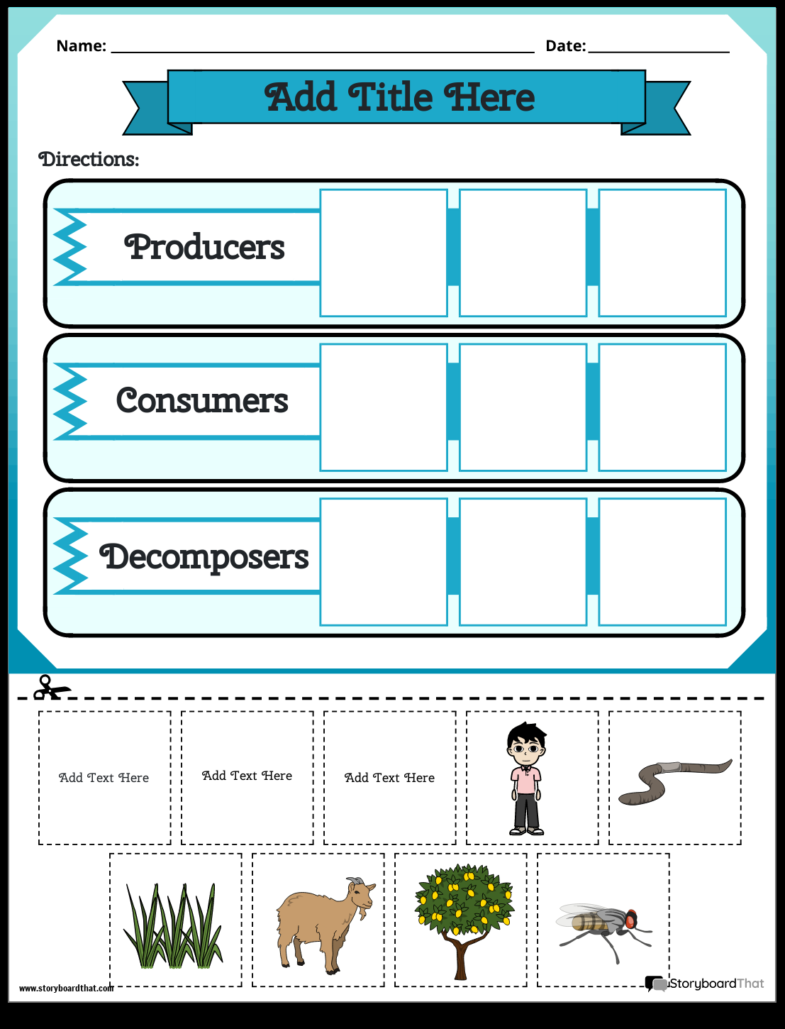 Producers Consumers Worksheets Free Ecology Activities Classifying Producers Consumers And Decomposers Food Web Worksheet Worksheets Library