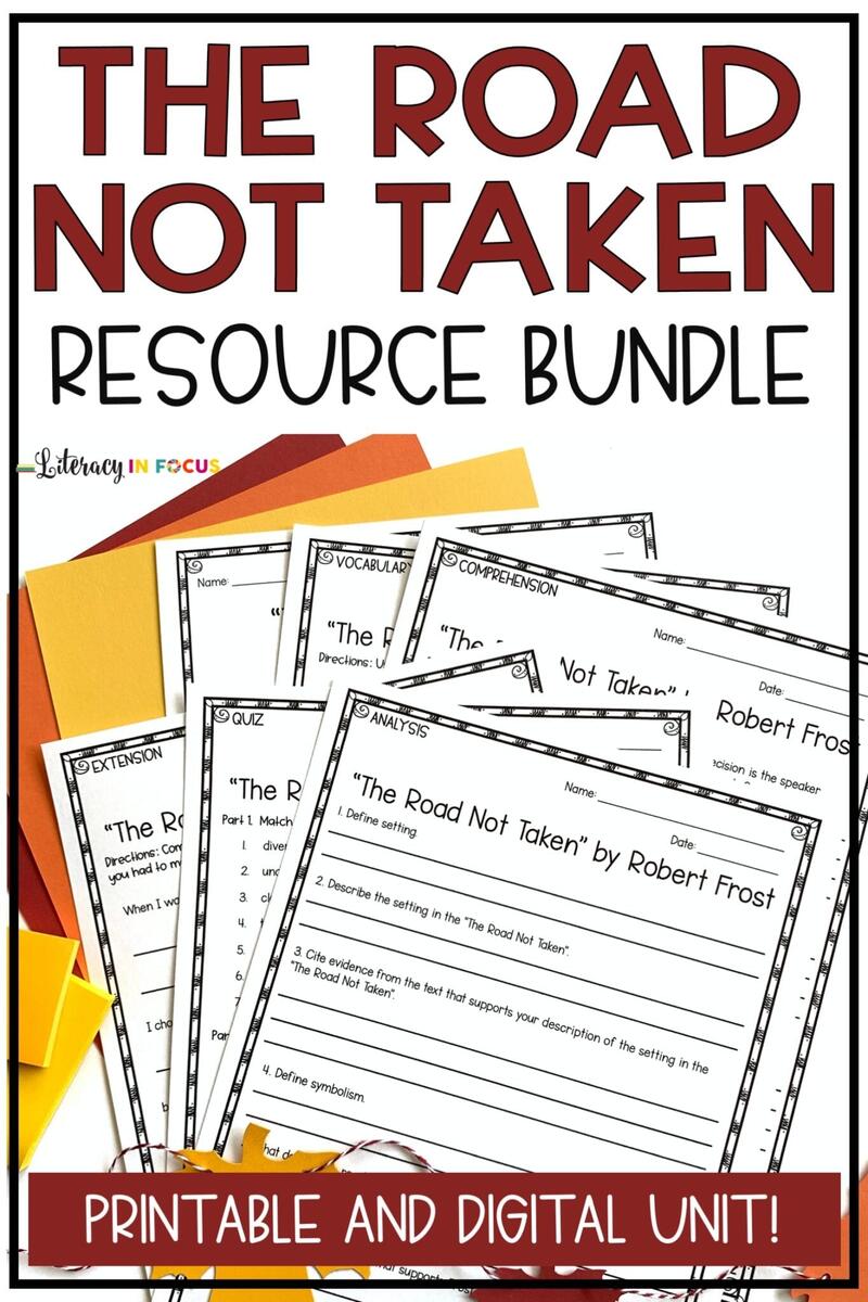 Robert Frost S The Road Not Taken Lesson Plan PDF Literacy In Focus Robert Frost S The Road Not Taken Lesson Plan PDF Literacy In Focus