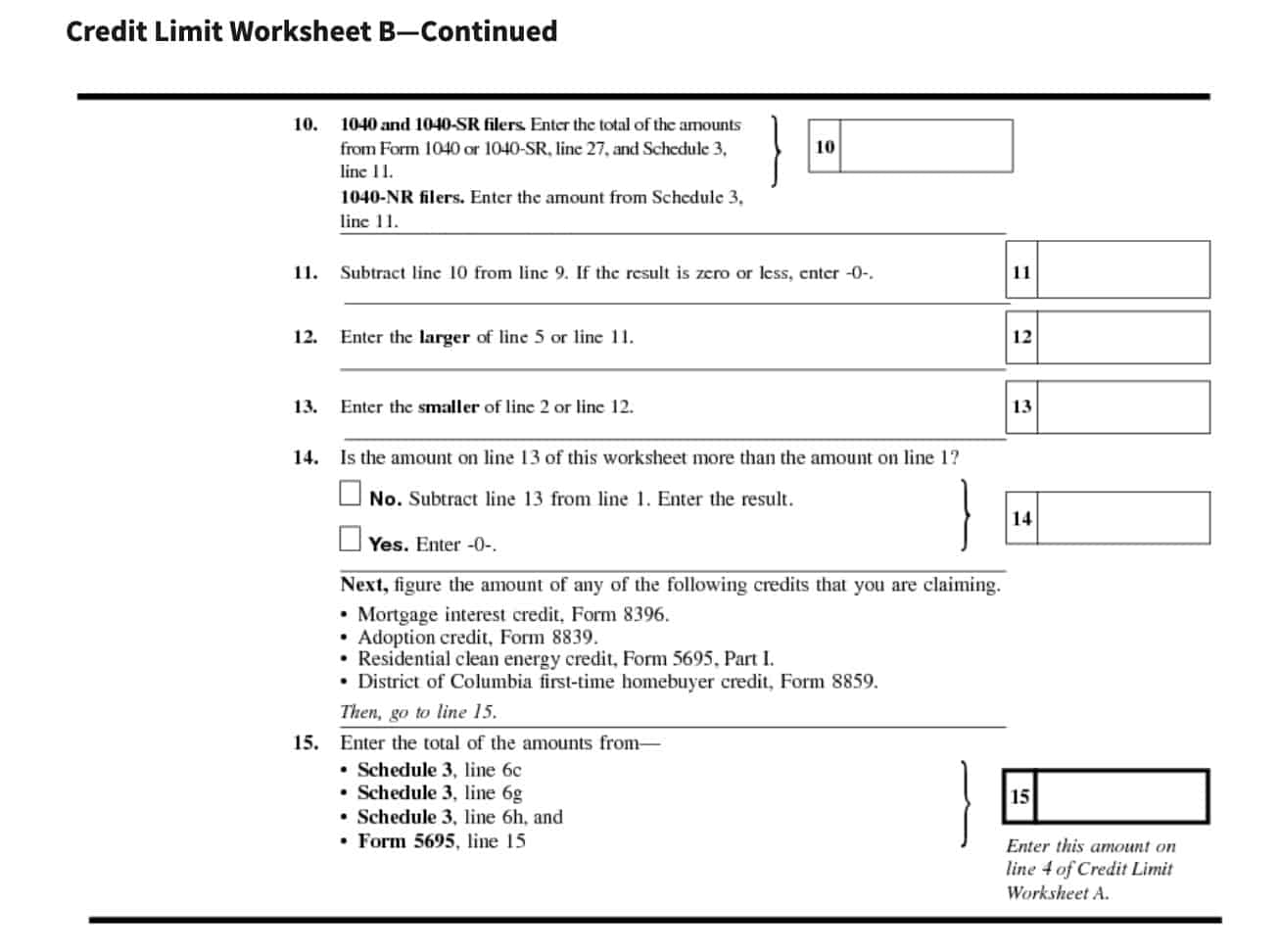 Schedule 8812 Instructions Credits For Qualifying Dependents