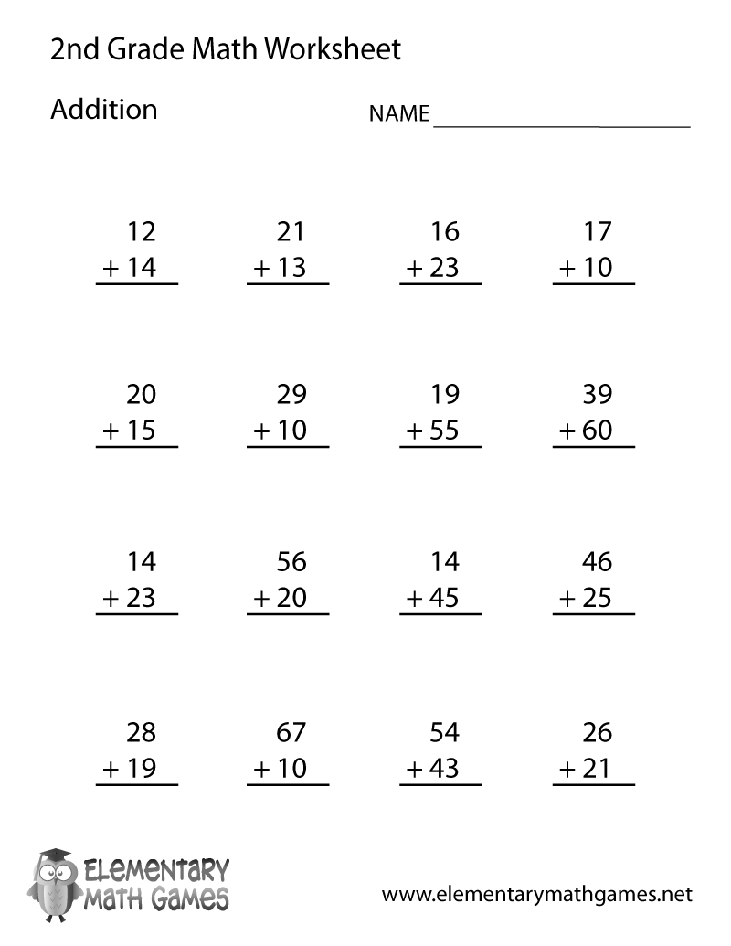 Second Grade Addition Worksheet Free Penguin Math Worksheets For Second Grade Second Grade Teaching Blog