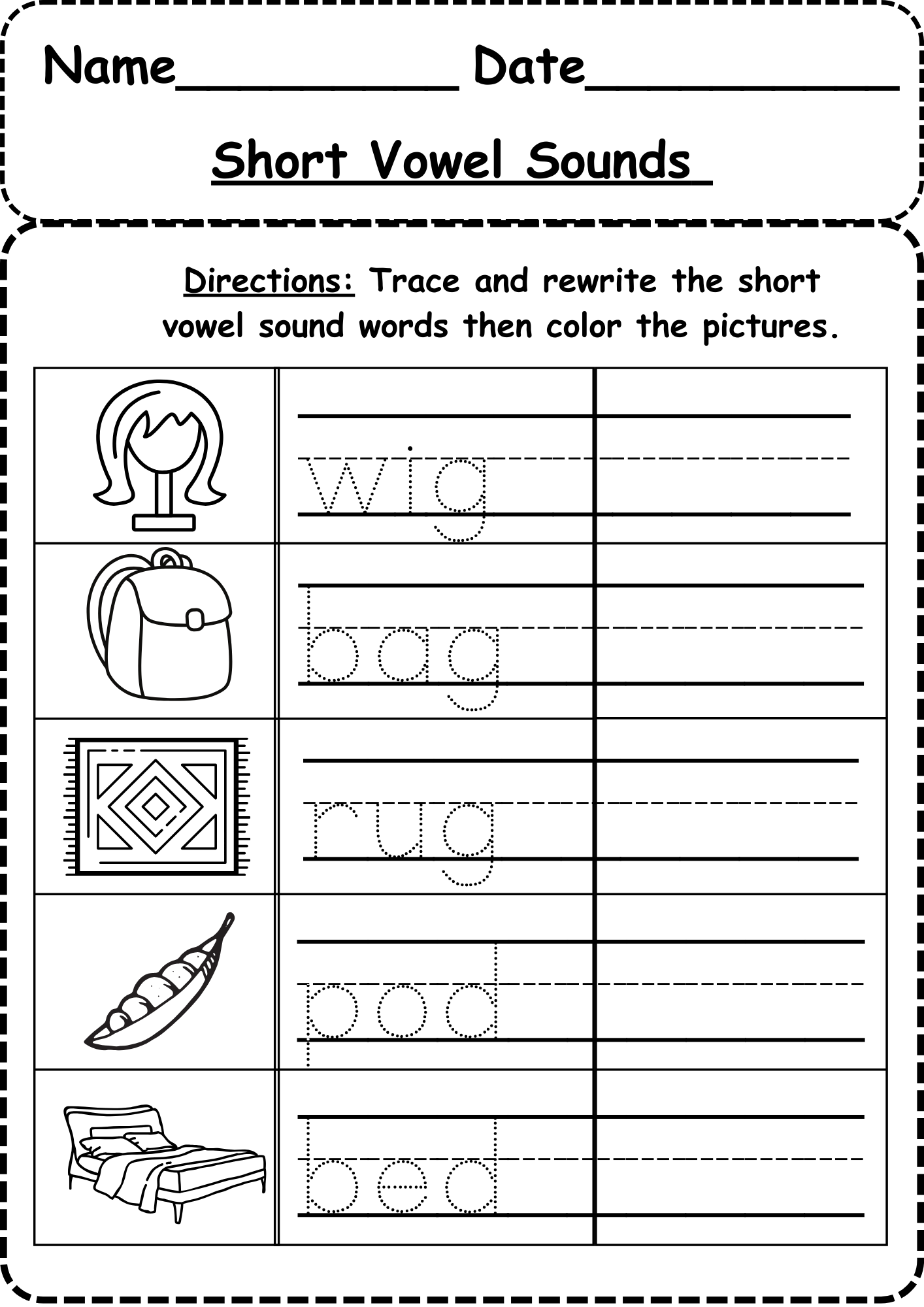 Short Vowel Sounds Worksheet Free Long Vowels Worksheets Free Coloring Pages 5 Printables