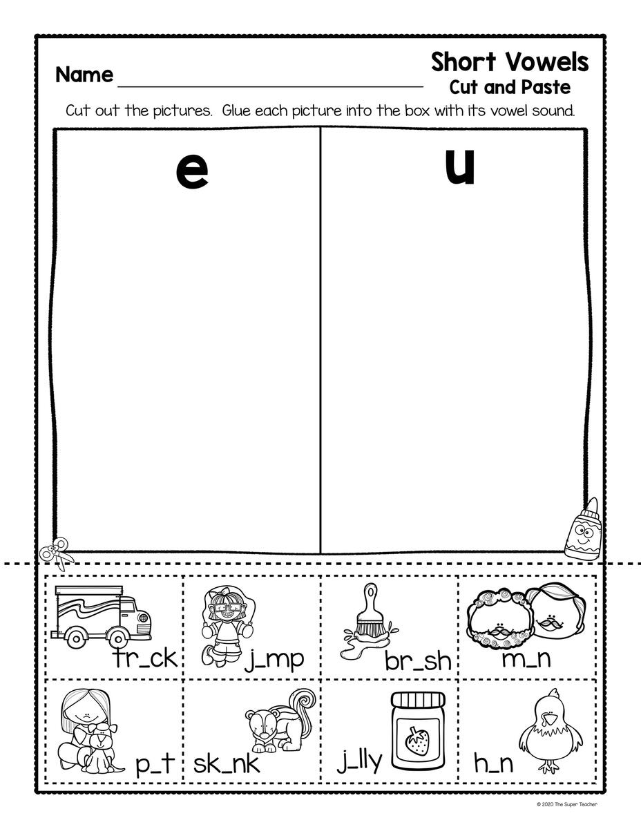 Short Vowel Worksheets Worksheets Library