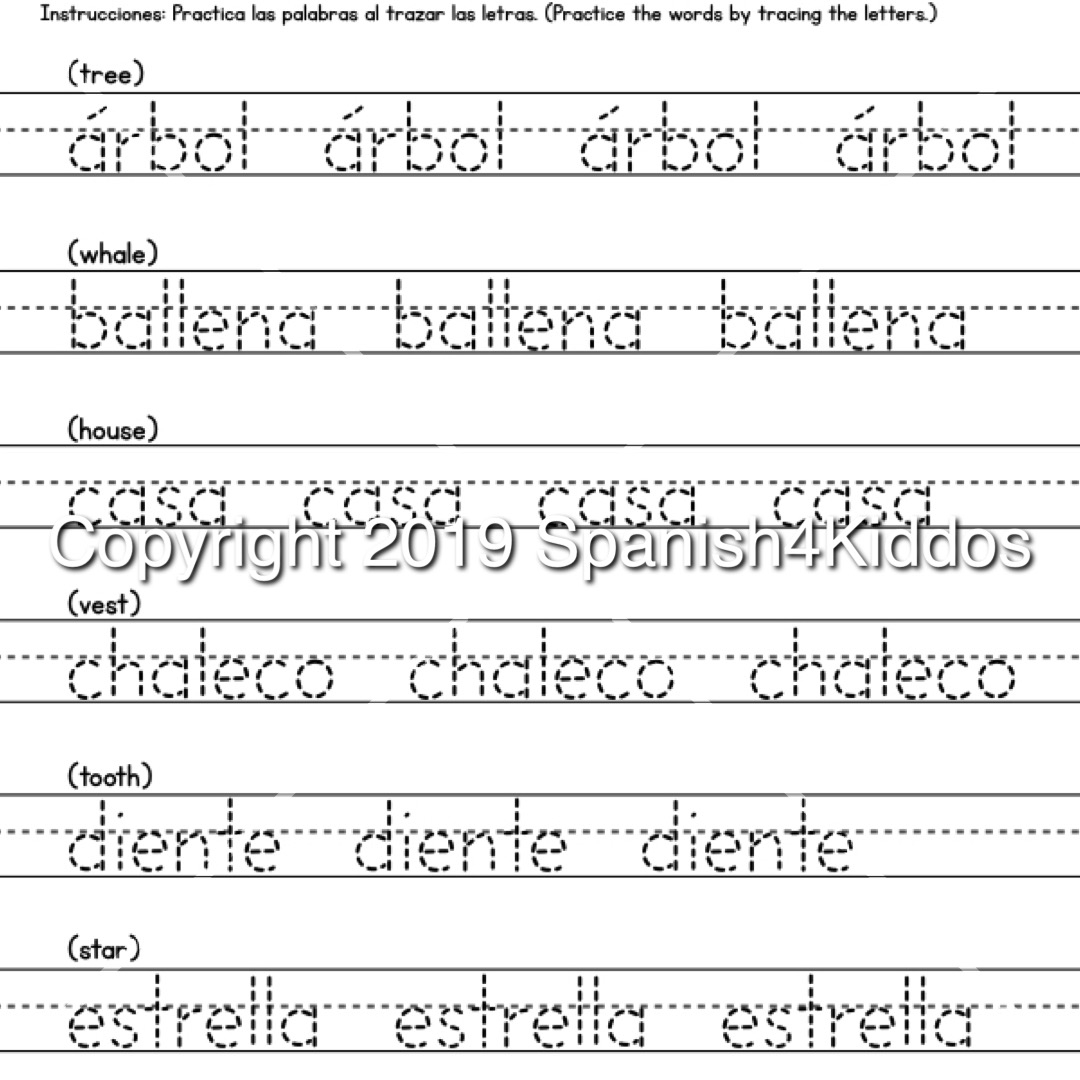 Spanish Alphabet Printable Workbook Spanish4Kiddos Free Printable Spanish Alphabet Tracing Worksheets The Artisan Life