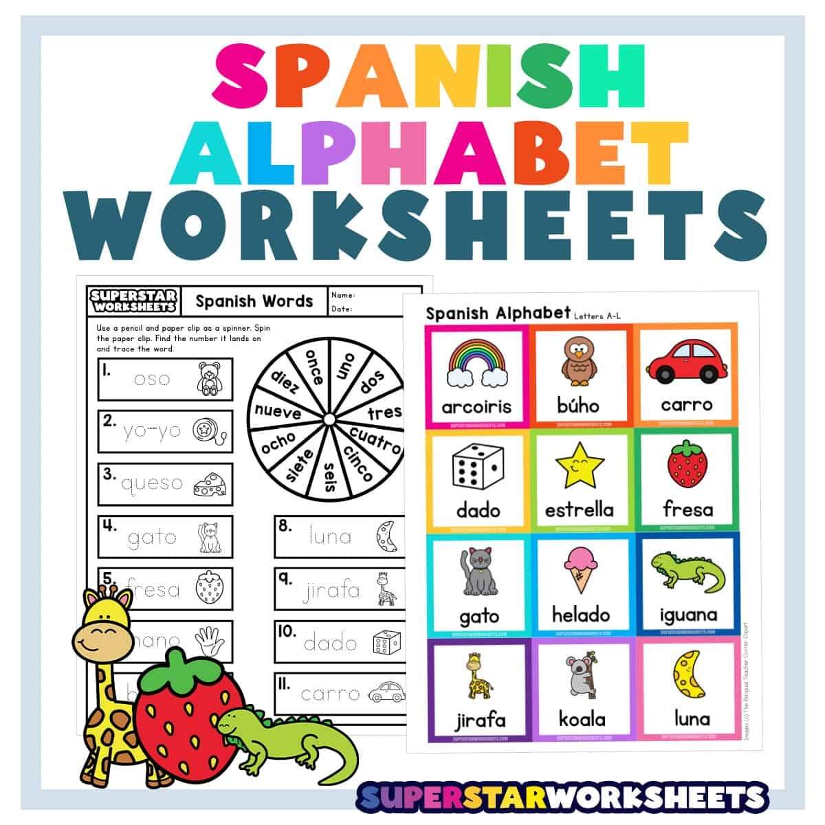 Spanish Alphabet Worksheets Superstar Worksheets SPANISH Days Of The Week Worksheets Superstar Worksheets