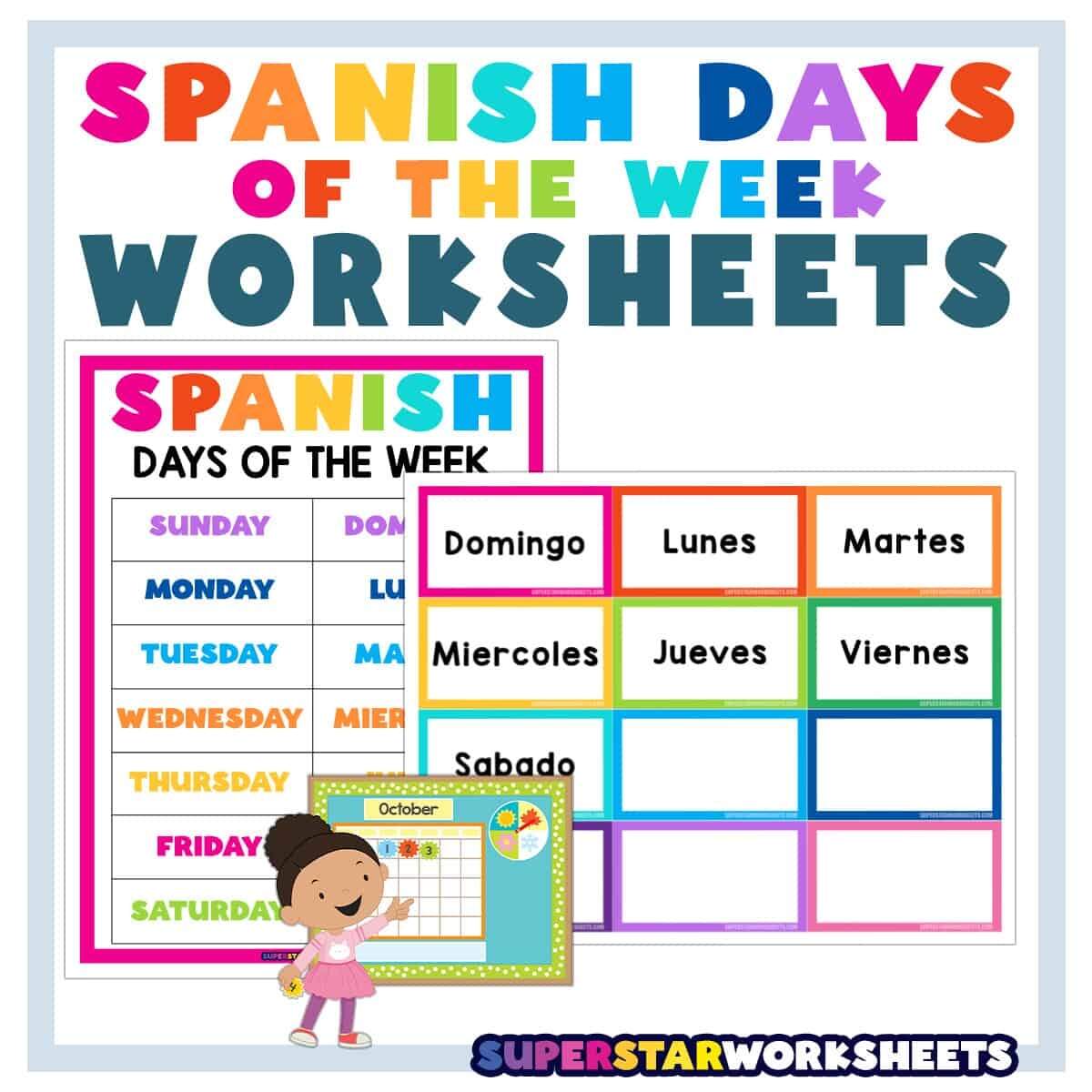 SPANISH Days Of The Week Worksheets Superstar Worksheets SPANISH Days Of The Week Worksheets Superstar Worksheets