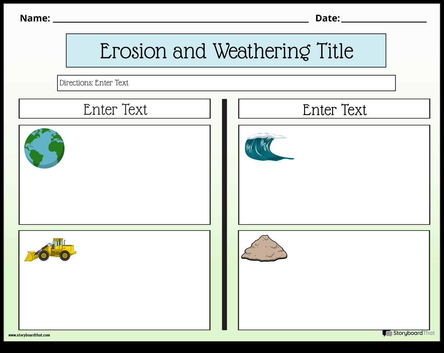 Storyboard That Free Weathering Worksheets Storyboard That Free Weathering Worksheets