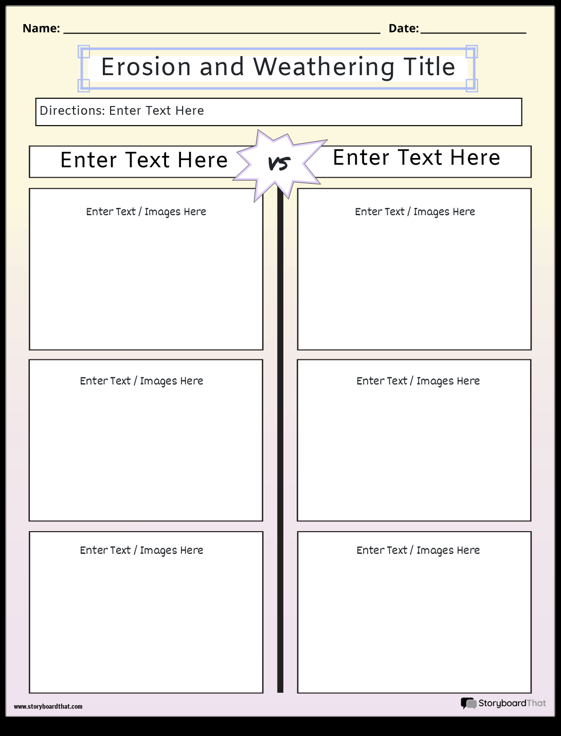 Storyboard That Free Weathering Worksheets Storyboard That Free Weathering Worksheets