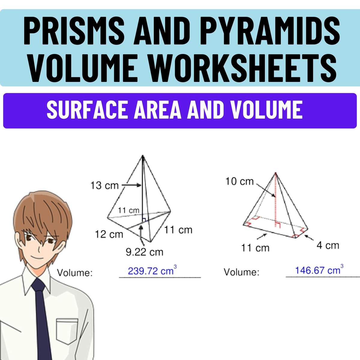 Volume Of Pyramids And Cones Worksheet Fun And Engaging PDF Worksheets