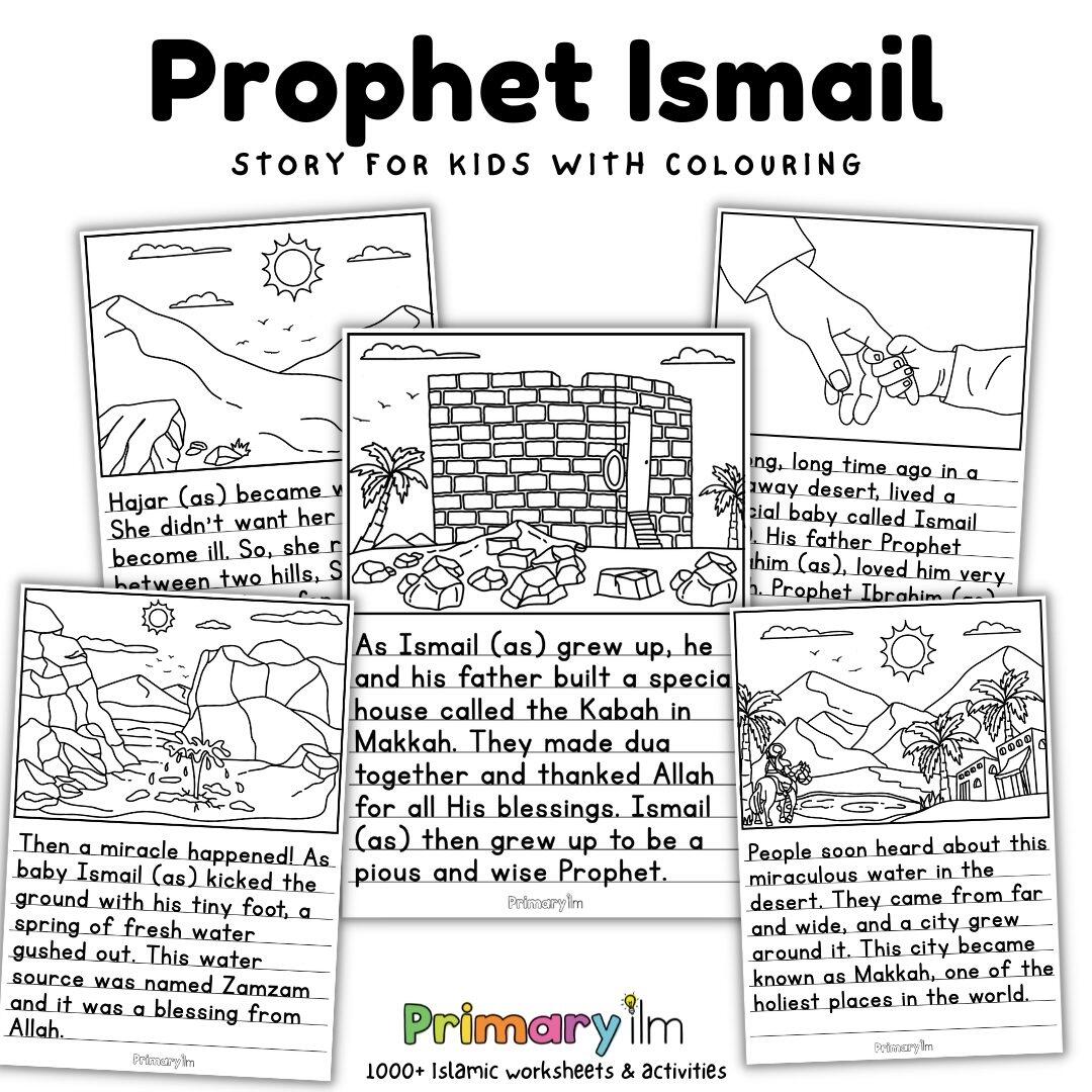 The Zamzam Story With Worksheets Primary Ilm A Muslim Homeschool Stories Of The Prophets Time Line Printable