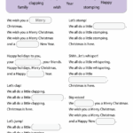 We Wish You A Merry Christmas Worksheet Fill In The Blanks Super Simple